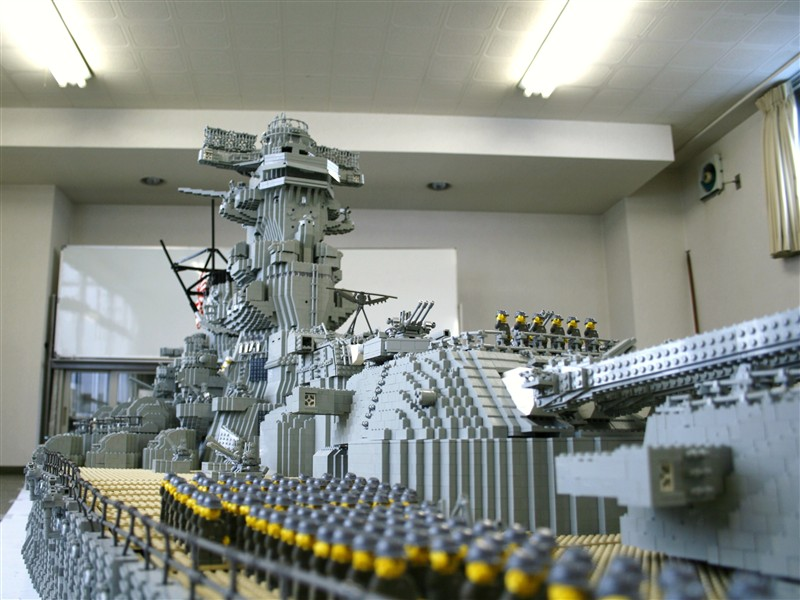 Illustration for article titled Lego Battleship Yamato Is Biggest Lego Ship Ever